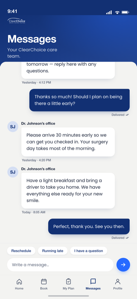 ClearChoice Messages