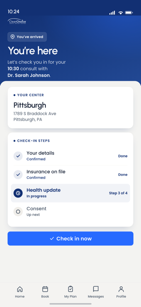 ClearChoice Check-in